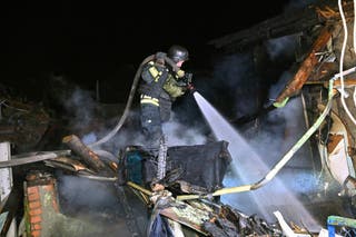 Two people were killed in the attack on Kharkiv